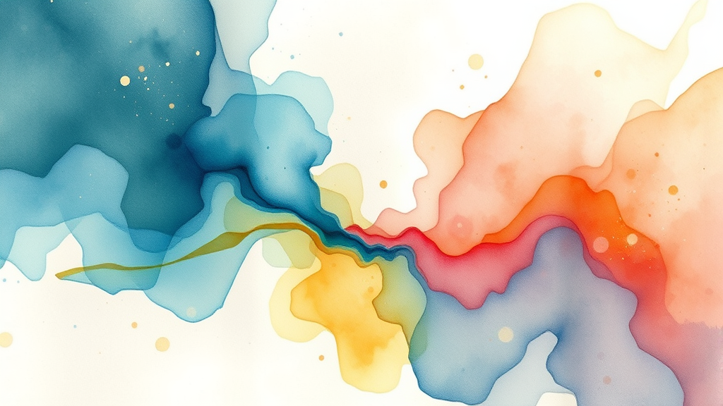 Abstract watercolor representation of emotional healing journey with flowing gentle colors and transformative energy no text no words no letters