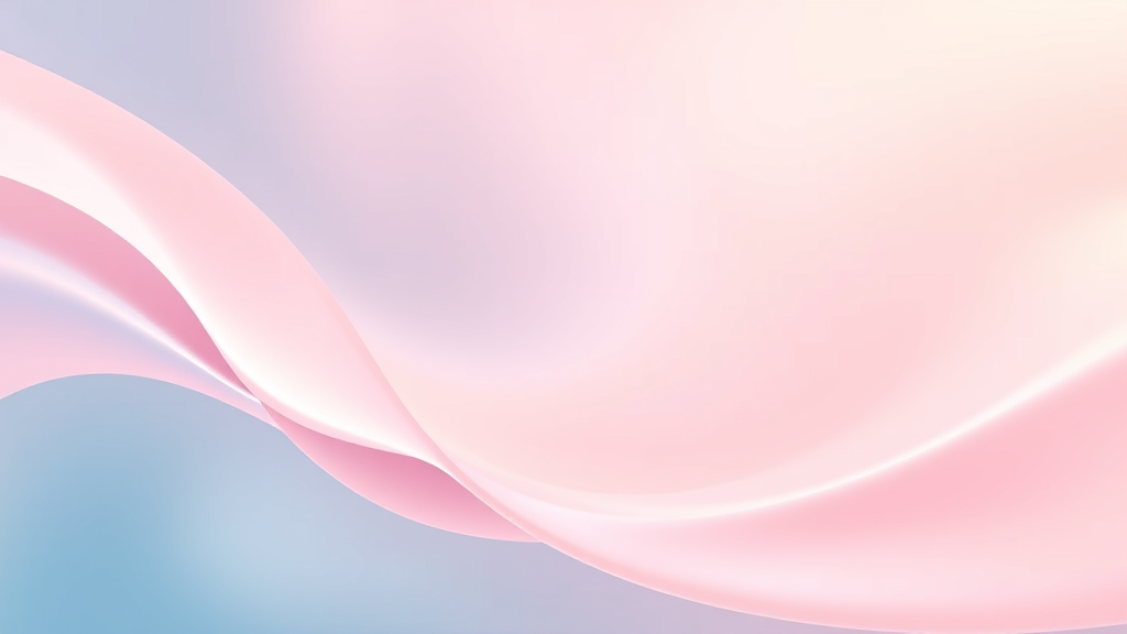 Abstract representation of jaw alignment with flowing gentle curves, soothing pastel colors, therapeutic healing concept, no text no words no letters