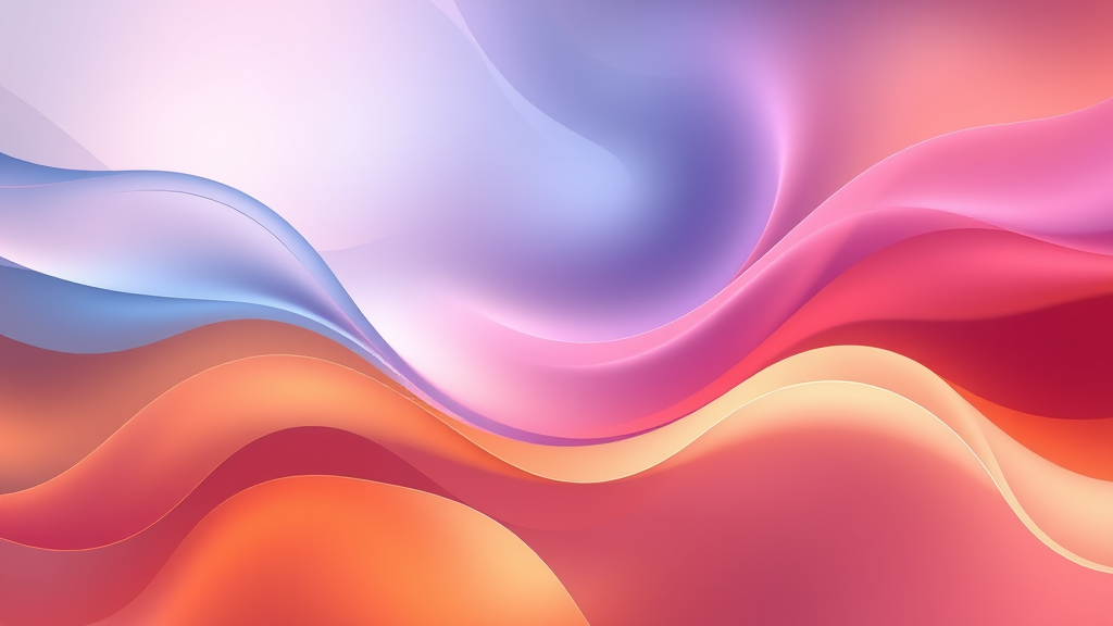 Abstract representation of mind finding peace with flowing gentle curves in soothing colors symbolizing emotional calm no text no words no letters