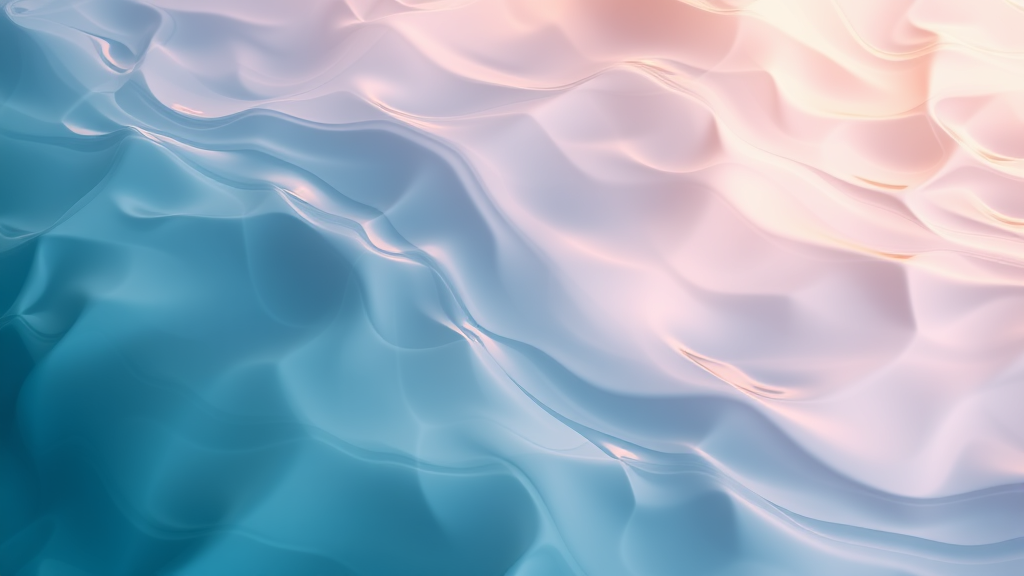 Abstract flowing water or light patterns in soothing colors representing movement and restoration no text no words no letters