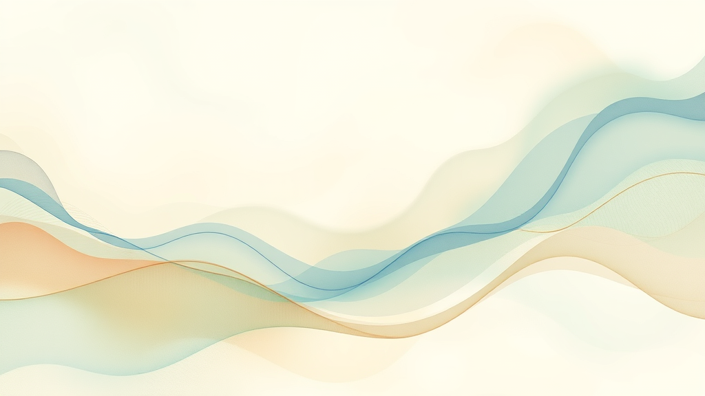 Abstract representation of healing journey, flowing lines, soft pastel colors, hope and recovery, tranquil mood, no text no words no letters