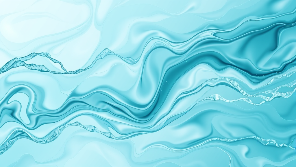 Abstract flowing water patterns in soft blue and green tones representing circulation and energy flow for healing no text no words no letters