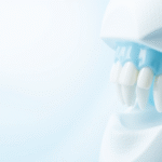 Serene dental wellness concept with soft blue and white tones representing oral health clarity and precision no text no words no letters