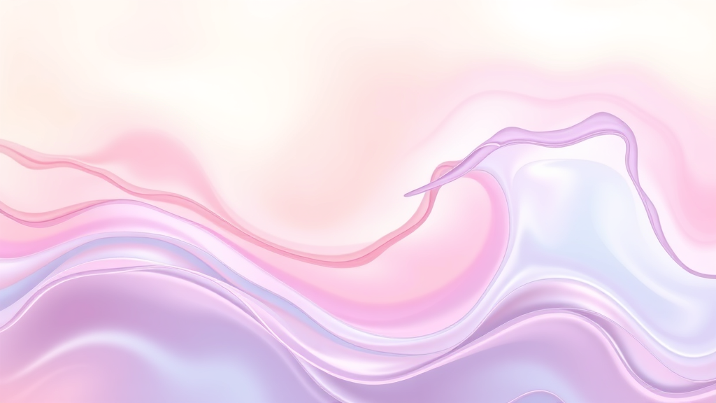 Abstract flowing liquid representing nutrients and vitamins, soft pastel colors, healing energy visualization, peaceful medical concept, no text no words no letters