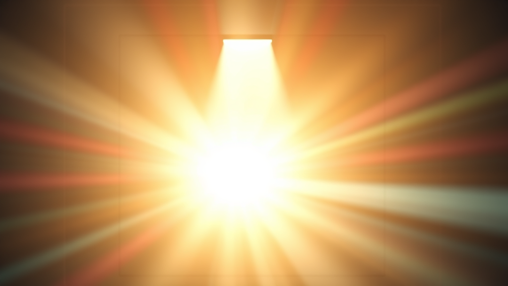 Gentle abstract light beams representing healing energy in peaceful medical setting with warm earth tones, no text no words no letters