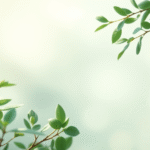 Soft natural healing concept with gentle green and blue tones, serene medical wellness atmosphere, no text no words no letters