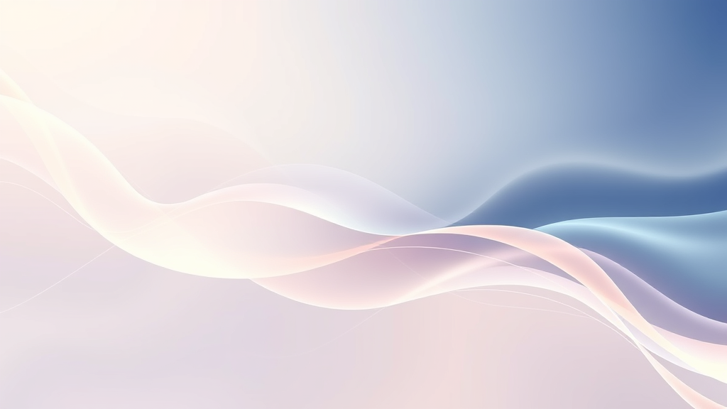 Abstract flowing lines and gentle curves representing fascial tissue and movement, soft gradient colors, organic shapes, therapeutic healing energy, no text no words no letters
