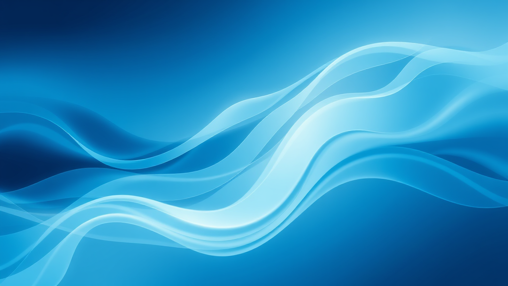 Abstract flowing movement lines representing healing progress soft blue tones calming therapeutic energy peaceful transformation no text no words no letters