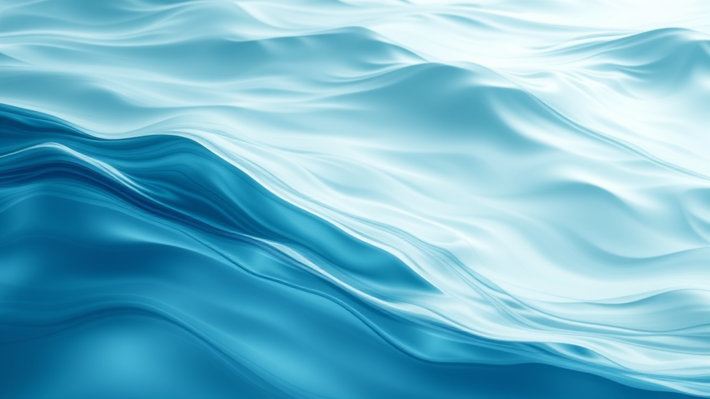 Abstract flowing water or gentle waves representing healing and restoration, soft blue and green tones, peaceful movement, no text no words no letters