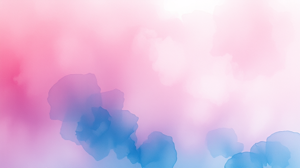 Abstract watercolor blend of soft pink and blue tones representing emotional healing and inner strength no text no words no letters