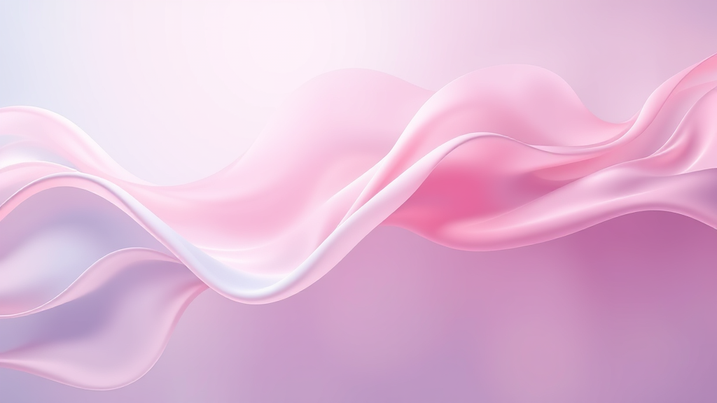 Abstract flowing forms representing pain relief and healing, soft pastels, tranquil movement, therapeutic wellness, no text no words no letters