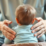 Gentle hands supporting child in therapy session, soft natural lighting, hope and healing concept, calming blues and greens, no text no words no letters