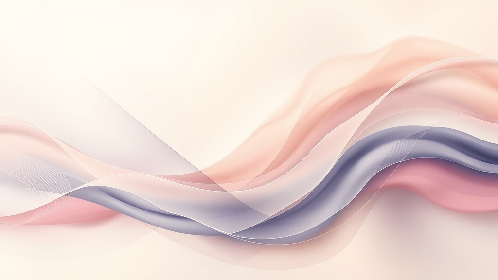 Abstract representation of movement and progress flowing lines gentle curves soft pastels hope and growth no text no words no letters