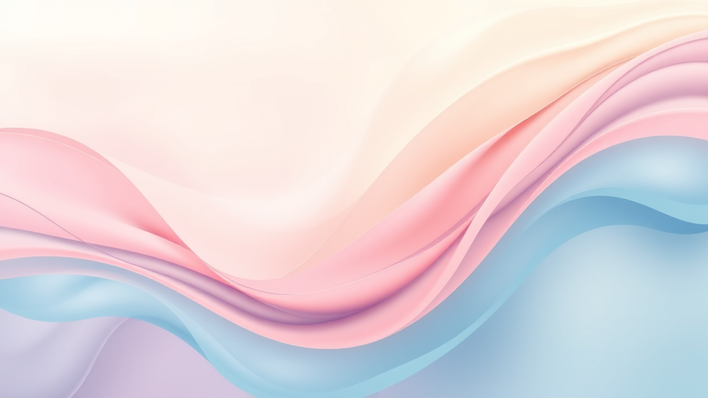 Abstract representation of movement and progress, flowing lines suggesting motion, soft pastels, growth and empowerment theme, no text no words no letters