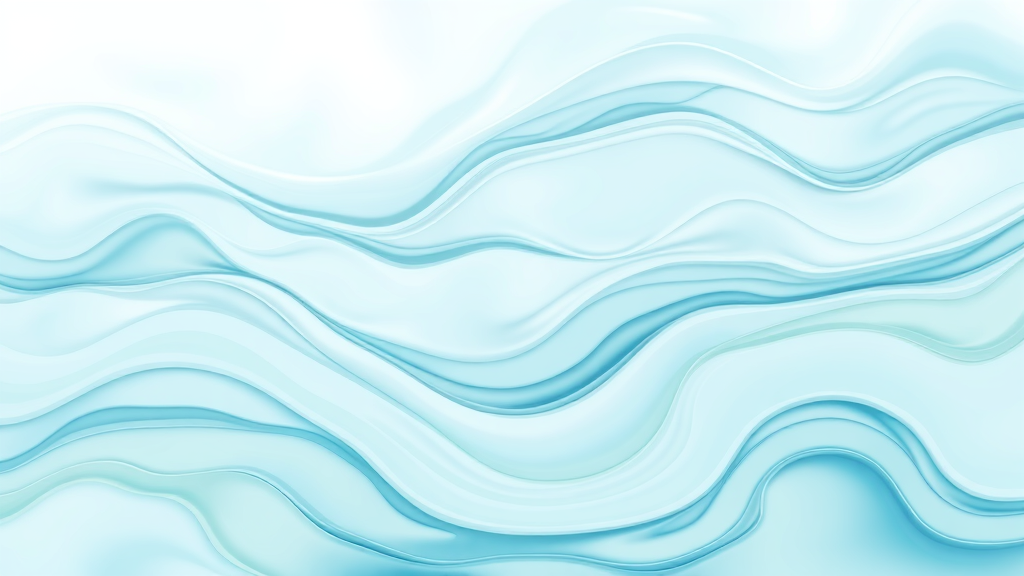 Abstract flowing water patterns in gentle blues and greens, representing adaptability and fluid movement, calming organic shapes, no text no words no letters