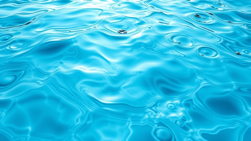 Abstract flowing water patterns with soft blues and greens, representing clarity and movement, peaceful ripples, no text no words no letters