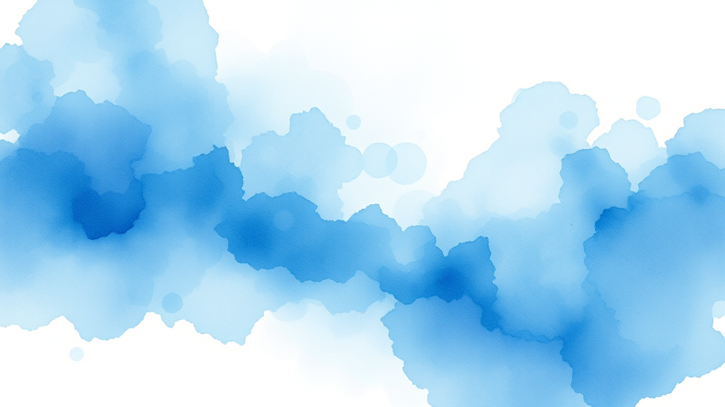 Abstract watercolor representing emotional transformation with calming blues and gentle light no text no words no letters