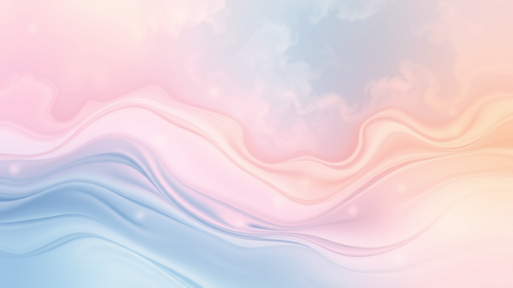 Abstract flowing water or clouds in pastel colors representing emotional healing and mental clarity no text no words no letters