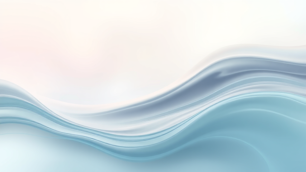 Abstract representation of emotional balance with flowing water, gentle curves, soft pastels, harmony, no text no words no letters