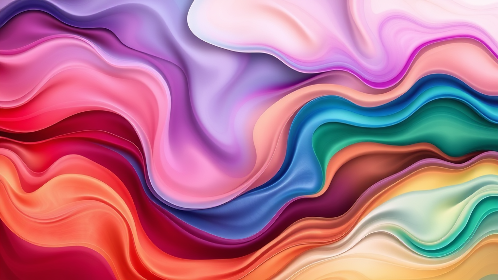 Abstract flowing colors representing emotional healing and growth peaceful therapeutic journey calming wellness concept no text no words no letters