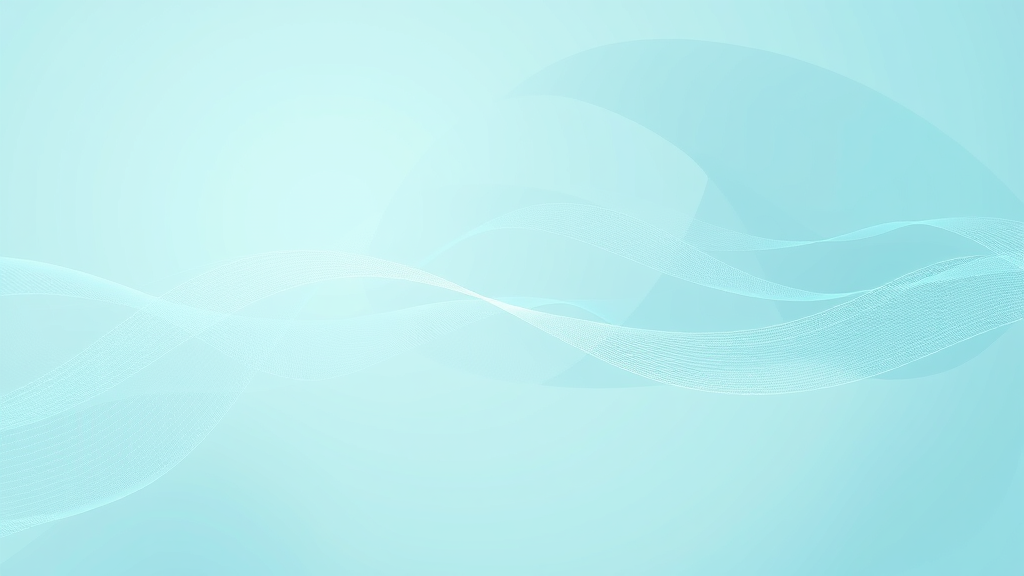 Abstract flowing lines representing digital connection and healing energy, soft blues and greens, tranquil movement, no text no words no letters