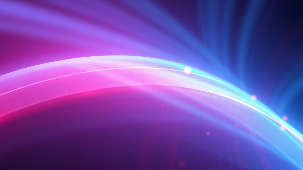 Abstract representation of light rays penetrating skin layers, soft blue and red wavelengths, cellular healing concept, no text no words no letters