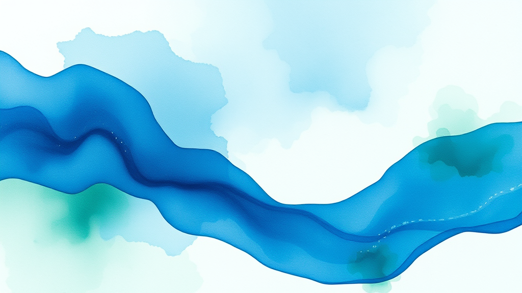 Abstract representation of emotional healing through gentle flowing watercolors in peaceful blues and greens no text no words no letters