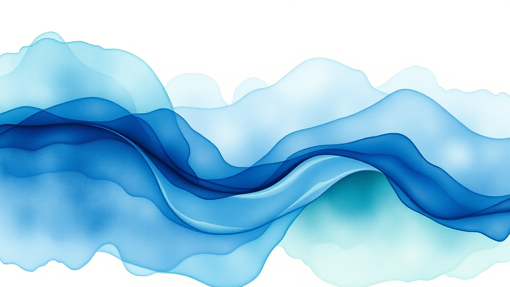 Abstract watercolor representation of emotional breakthrough, flowing blues and greens, gentle healing energy, serene therapeutic space, no text no words no letters