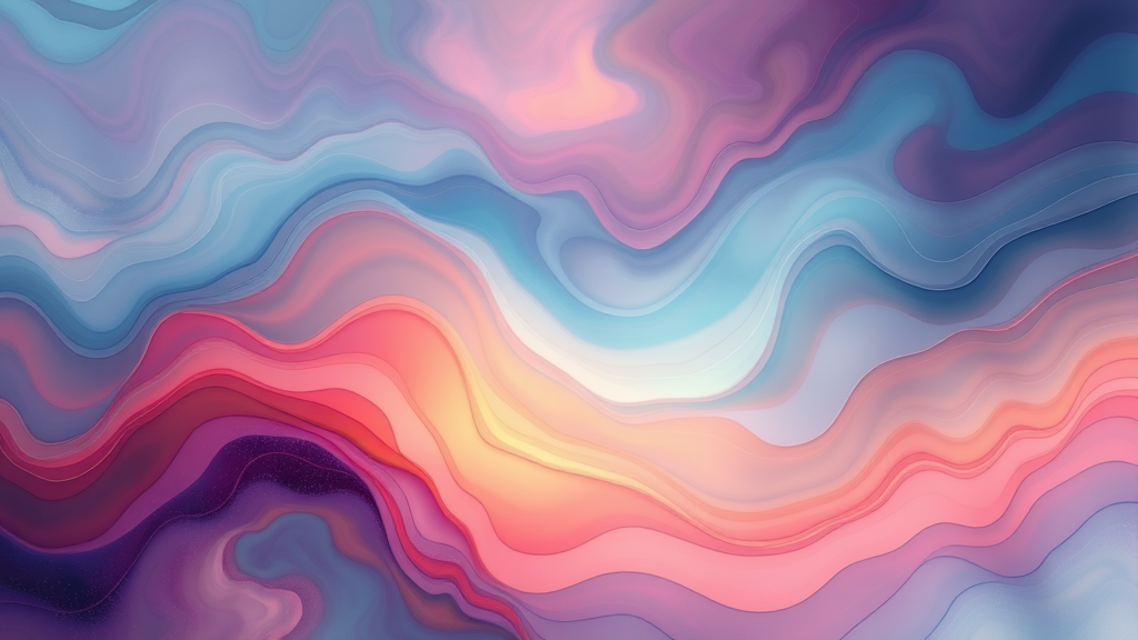 Abstract representation of emotional healing through gentle flowing colors and peaceful imagery no text no words no letters