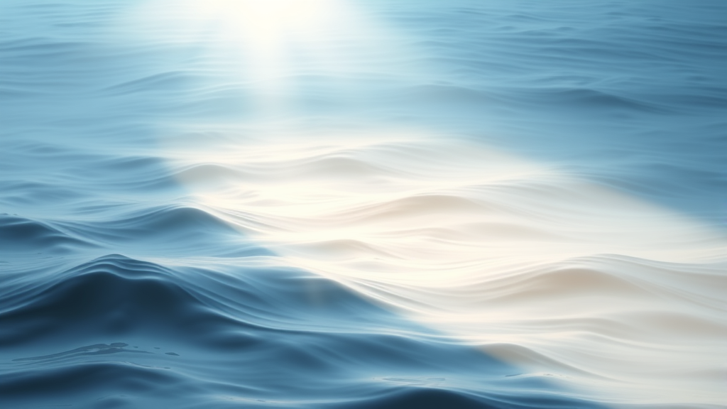 Serene therapy environment with gentle waves and healing energy flowing through peaceful space no text no words no letters