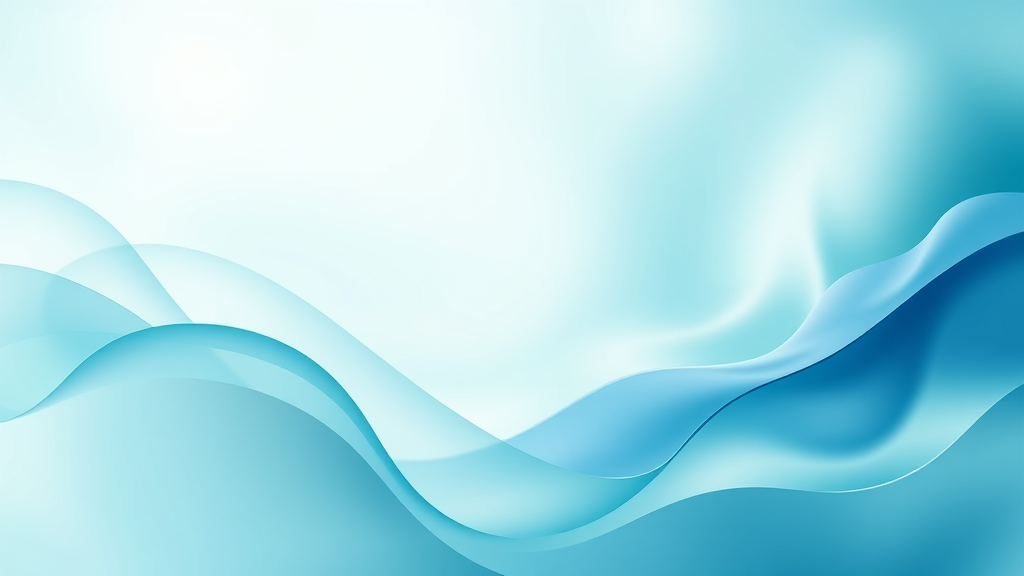 Abstract representation of protection and care with soft blue and green tones, gentle flowing shapes suggesting security and wellness, no text no words no letters