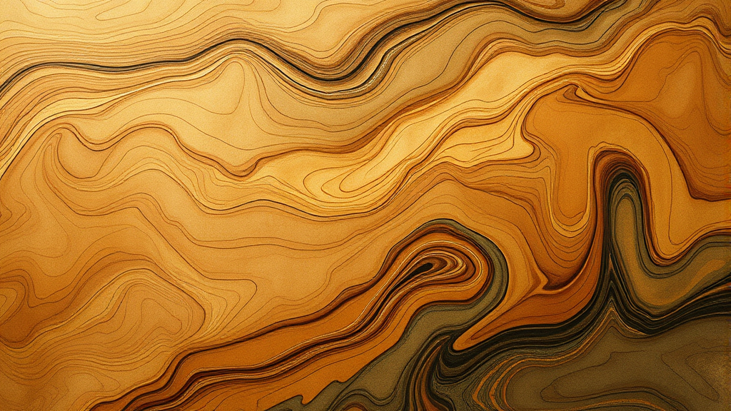 Abstract representation of healing through creativity, flowing wood grain patterns, calming earth tones, therapeutic energy, no text no words no letters