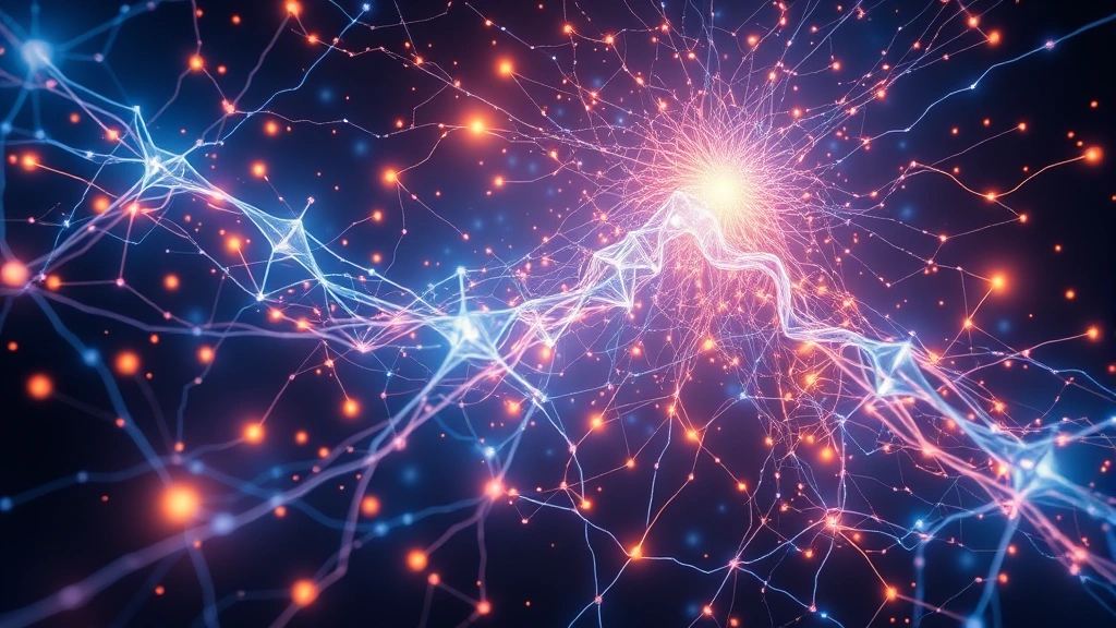 An abstract visualization of interconnected neural networks and luminous pathways representing universal consciousness and information flow, ethereal and transcendent