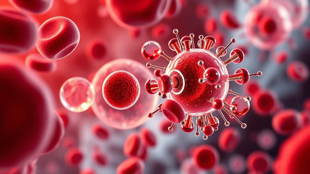 Detailed photorealistic illustration of blood cells and platelets interacting with antiplatelet medication molecules, showing the mechanism of dual platelet therapy at cellular level, scientific accuracy with warm clinical tones