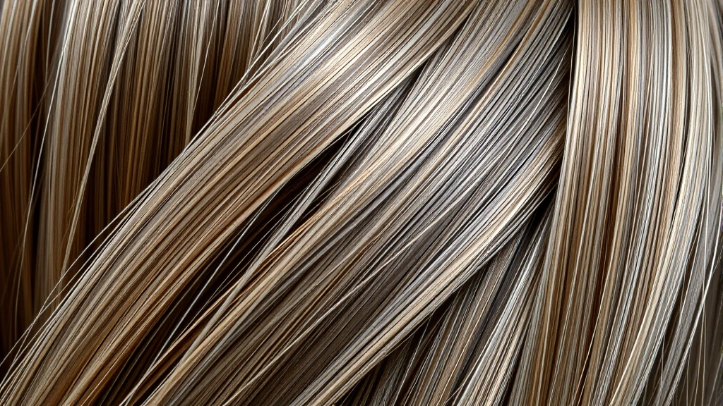 Close-up of silky, shiny hair strands with smooth texture and healthy luster, photorealistic macro photography showing hair transformation and vitality