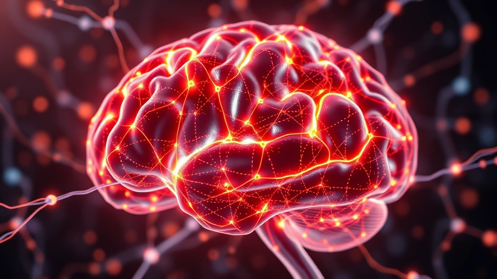 Brain neural networks glowing with interconnected synapses, representing neuroplasticity and healing pathways, abstract medical visualization, warm and cool light interplay, photorealistic, no text