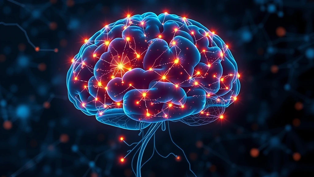 Brain visualization with illuminated neural pathways and connections, representing insight development and psychological understanding, modern scientific illustration style, glowing nodes showing consciousness