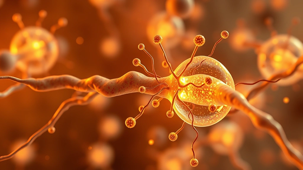 Cellular mitochondria with glowing energy particles representing NAD metabolism, abstract scientific visualization of cellular energy production, photorealistic 3D rendering, warm golden light, no text overlay