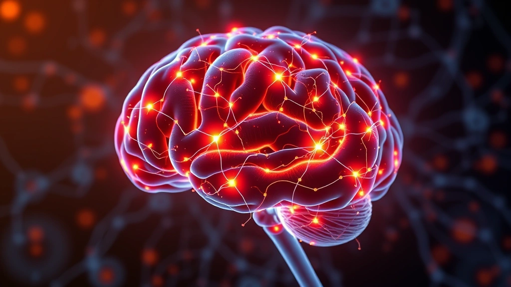 Brain neural pathways glowing with activity, representing emotional processing centers lighting up, abstract neuroscience visualization, warm and cool color gradients showing neural activation, photorealistic scientific illustration