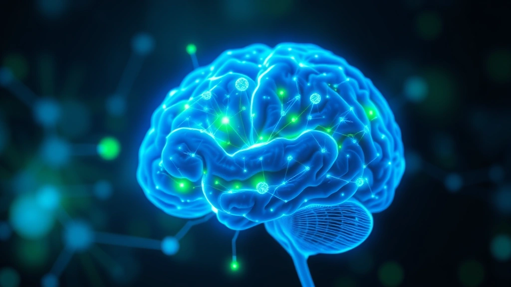 Brain scan visualization showing neural networks lighting up in blue and green, representing enhanced neural connectivity and emotional processing during creative activity, scientific and clear imagery without text or labels