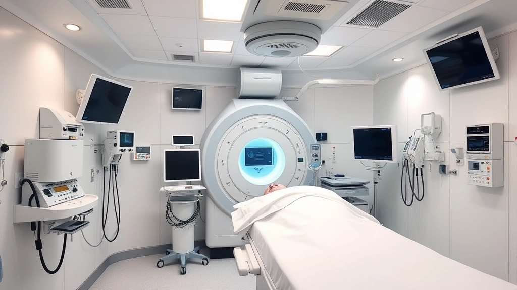 Professional hyperbaric chamber interior with medical equipment, patient-ready pressurized chamber, clinical setting with modern technology, realistic medical facility atmosphere, no text visible