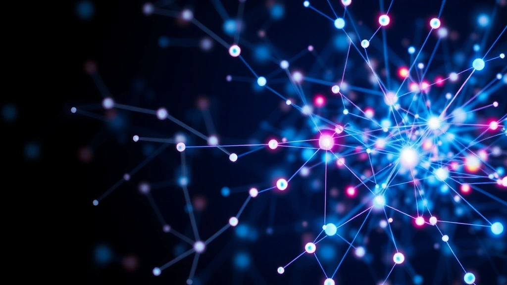 Abstract visualization of interconnected nodes or pathways representing internal systems and parts, glowing neural-like connections, representing psychological integration and healing, modern digital art style, no text overlay