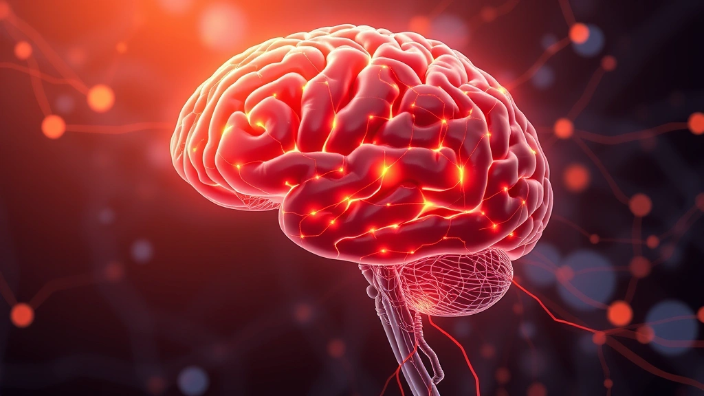 Brain neural networks glowing with interconnected pathways showing mindfulness activation, prefrontal cortex highlighted in warm colors, scientific illustration style photorealistic