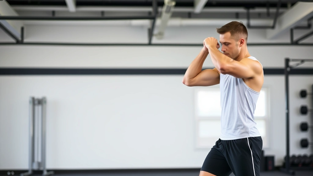Athlete performing targeted muscle activation exercises with proper form, demonstrating neuromuscular engagement, fitness facility background, focused movement demonstration
